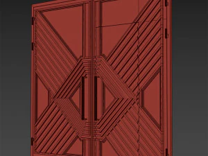 Kapı siyah &ccedil;atı katı 05 3D Model