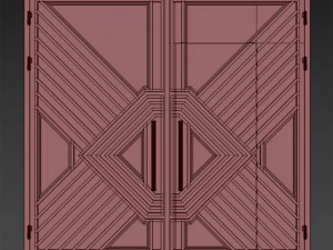 Kapı siyah &ccedil;atı katı 05 3D Model