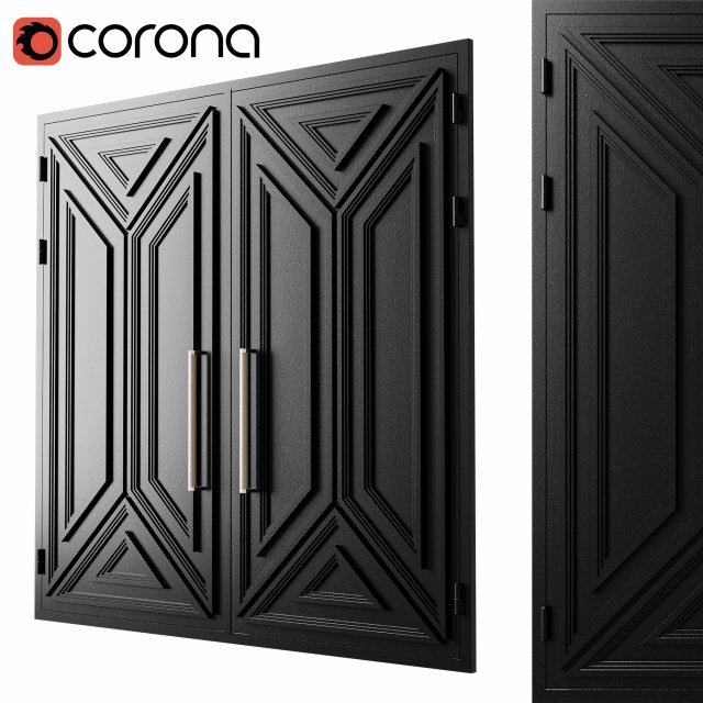 Gate black loft 07 Modelo 3D .c4d .max .obj .3ds .fbx .stl .blend 