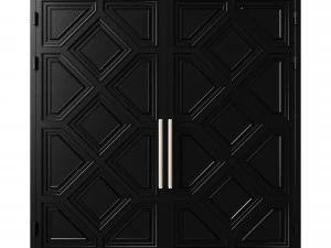 Brama czarna na poddasze 09 Model 3D