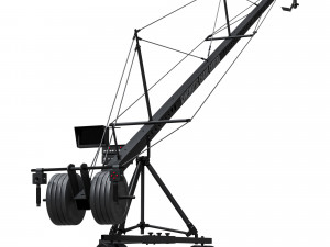 Cinematic crane camera black 3D मॉडल