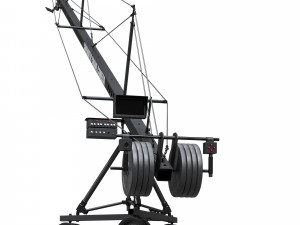 Cinematic crane camera black 3D मॉडल