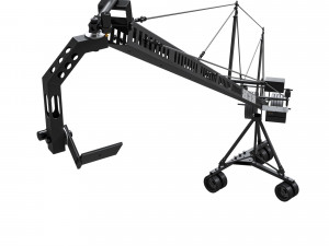 Cinematic crane camera black 3D मॉडल
