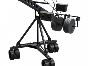 Cinematic crane camera black 3D मॉडल
