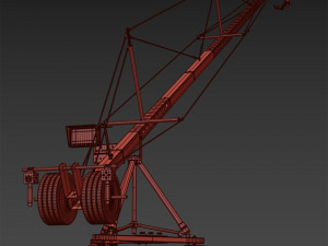 Cinematic crane camera black 3D मॉडल
