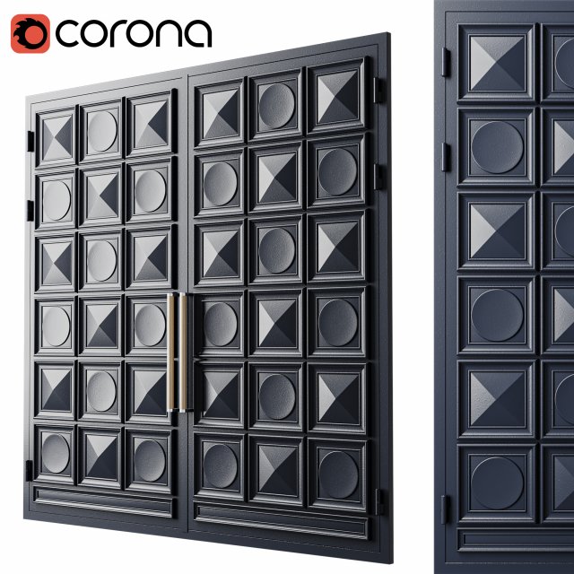 Gate black loft 013 Modello 3D .c4d .max .obj .3ds .fbx .stl .blend 