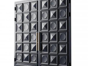 Port&atilde;o preto loft 013 Modelo 3D