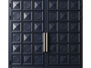 Port&atilde;o preto loft 013 Modelo 3D