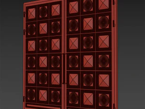 Port&atilde;o preto loft 013 Modelo 3D