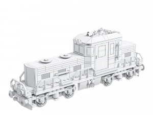 Train Lego Locomotive 80060 3D Model