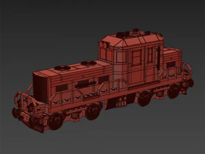 Train Lego Locomotive 80060 3D Model