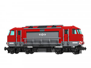 60098 भारी ट्रेन 3D मॉडल