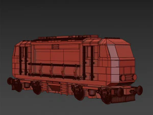 60098 भारी ट्रेन 3D मॉडल