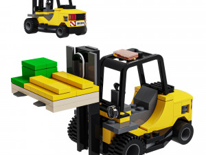 Lego 60198 Forklift truck 3D मॉडल