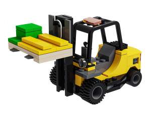 Lego 60198 Forklift truck Modelo 3D