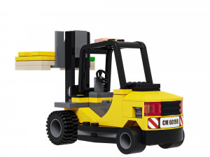 Lego 60198 Forklift truck Modelo 3D