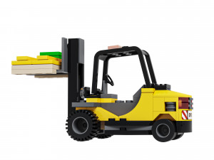 Lego 60198 Forklift truck Modelo 3D