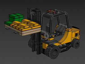Lego 60198 Forklift truck Modelo 3D
