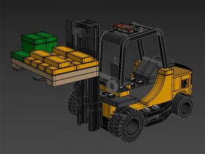 Lego 60198 Forklift truck 3D Model