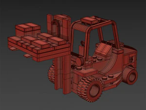 Lego 60198 Forklift truck 3D Model
