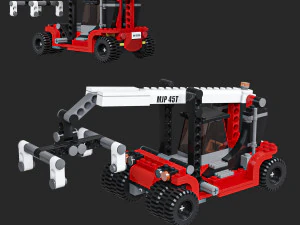 Lego 60336 W&oacute;zek widłowy Model 3D