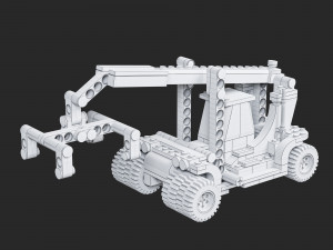 Lego 60336 Forklift truck Model 3D