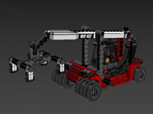 Lego 60336 Forklift truck Model 3D