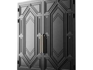 Port&atilde;o loft preto 016 Modelo 3D