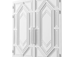 Port&atilde;o loft preto 016 Modelo 3D