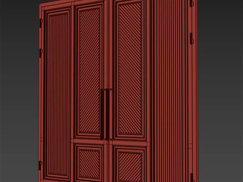 Puerta loft negra 020 Modelo 3D
