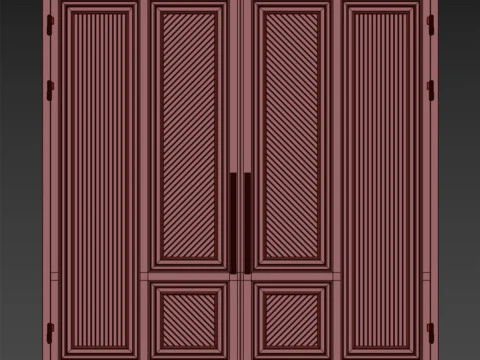 Puerta loft negra 020 Modelo 3D