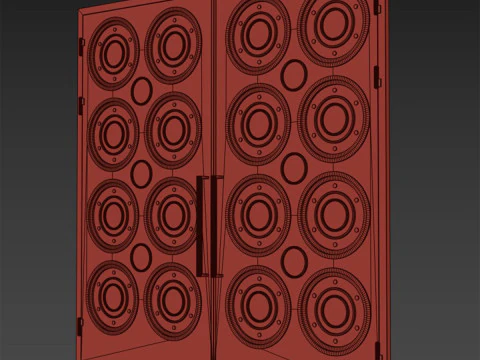 Gate black loft 019 3D Model