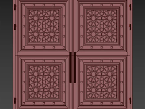 Port&atilde;o loft preto 023 Modelo 3D