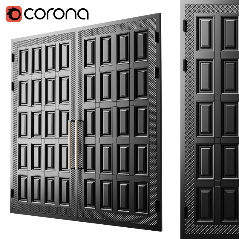 Gate black loft 024 3D 모델 .c4d .max .obj .3ds .fbx .stl .blend 