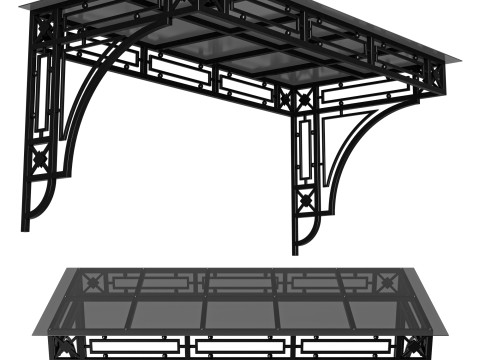 Canopy black loft 001 3D 模型