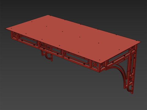 Canopy black loft 001 Model 3D