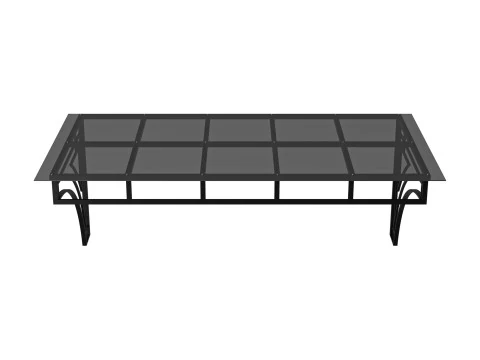 Soppalco a tettoia Modello 3D