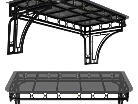 Canopy black loft 002 3D 模型