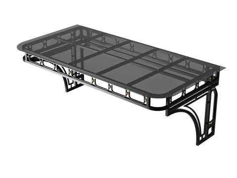 Baldachin schwarz Loft 002 3D Modell