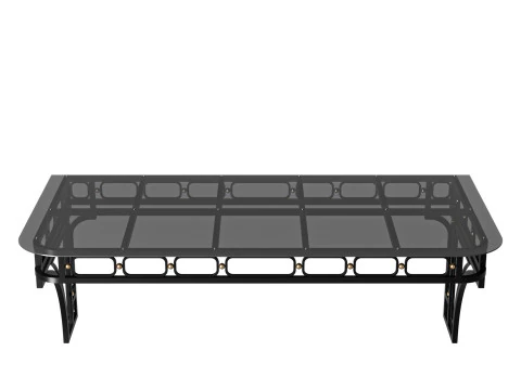 Baldachin schwarz Loft 002 3D Modell
