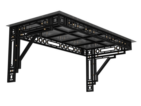 Canopy black loft 003 3Dモデル