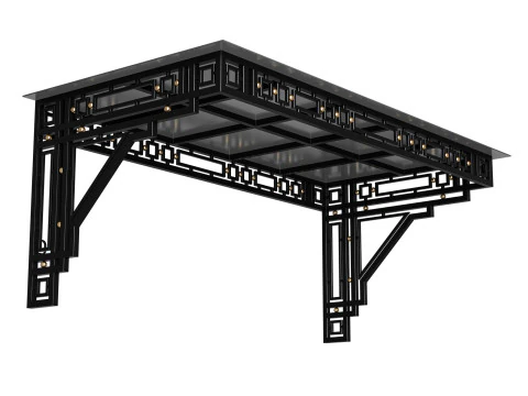 Canopy black loft 003 3D Model