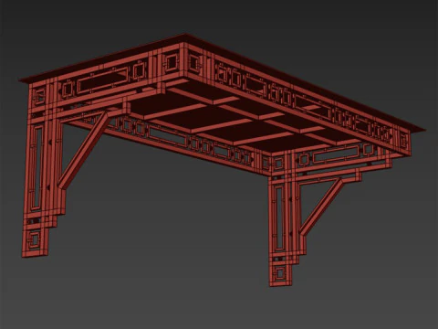 Canopy black loft 003 3D Model