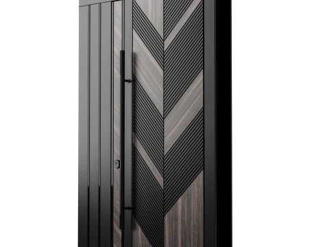 Enterance door set 001 3D Model