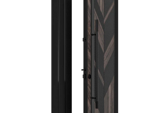 Enterance door set 001 3D Model