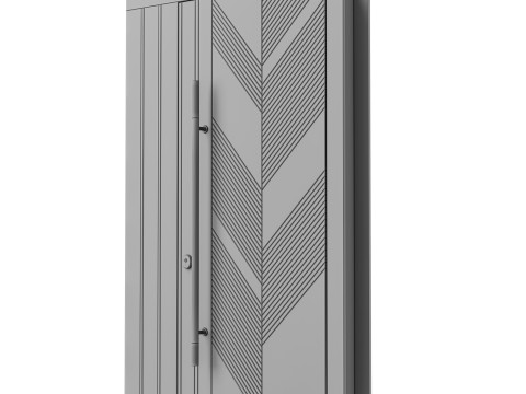 Enterance door set 001 3D Model