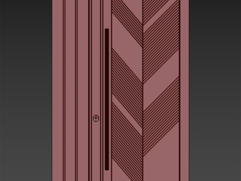 Enterance door set 001 3D Model