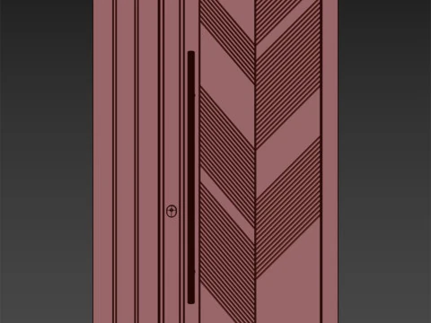Enterance door set 001 3D Model
