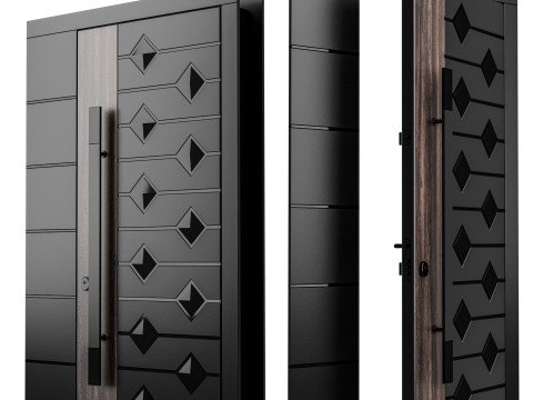 Enterance door set 002 3D 模型