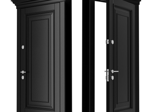 Entrance door set 004 3D 모델